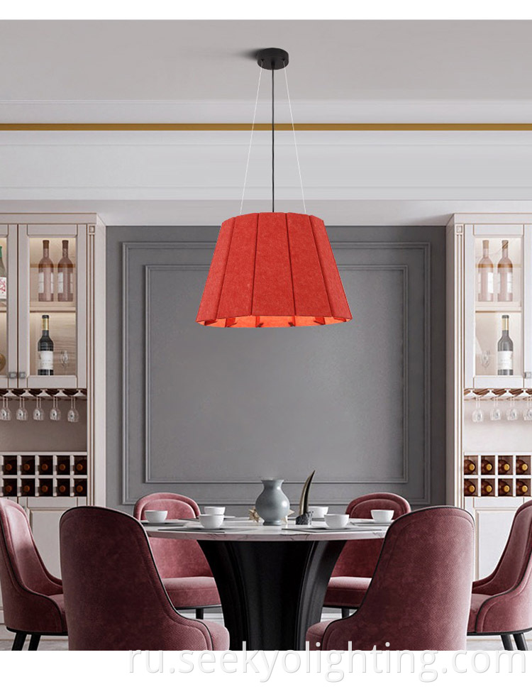 the Deco Felt Dining Lamp Pendant Light is a beautiful and versatile lighting fixture that will enhance the look and feel of any dining area.